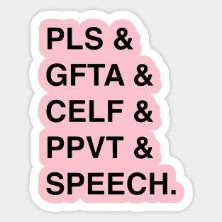 ALL THE TESTS Sticker